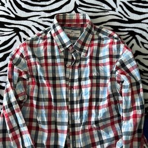 Old Navy Red Checker Button Down